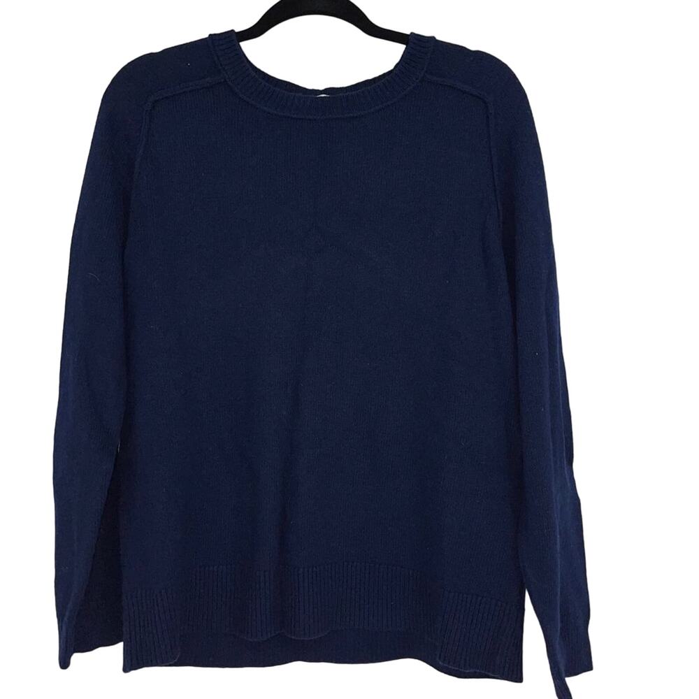 DAILY RITUAL NAVY BLUE CREW NECK SWEATER LARGE